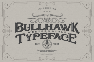 Bullhawk: The Display Font for Crafters with Western Charm