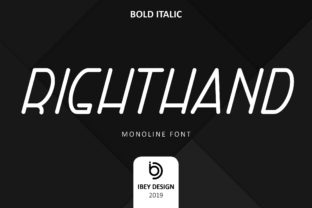 Choosing Right Hand Bold Italic for Editorial Character