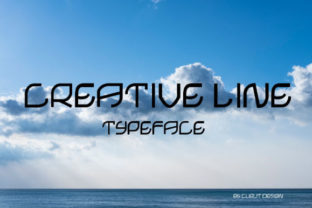 Creative Line Font: Bold Elegance for Crafters & Product Makers