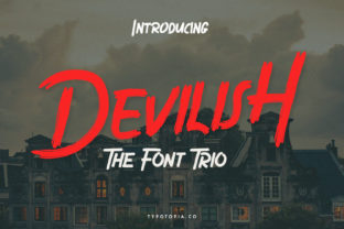 Devilish Trio: A Display Font with a Deliciously Dark Heart