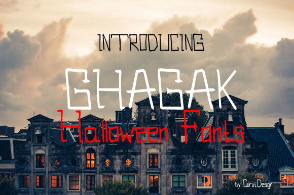 Ghagak: A Spooky Display Font for Editorial Atmosphere
