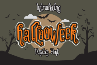 Hallooweek: A Spooky Display Font for Digital Designers