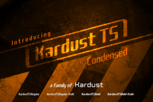 Kardust TS: A Modern Display Font Built for Digital Impact