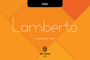 Lamberto Thin: A Bold Monoline Font for Modern Branding