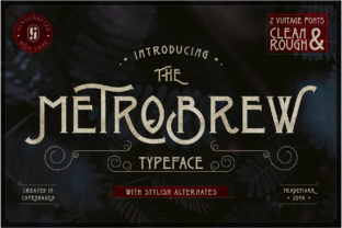 Metrobrew: A Bold Display Font for Modern Brands