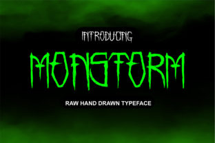 Monstorm: A Distinctive Display Font for Bold Craft Projects