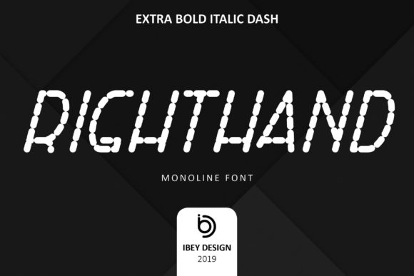 Right Hand Extra Bold Italic Dash: A Font Built for Editorial Impact