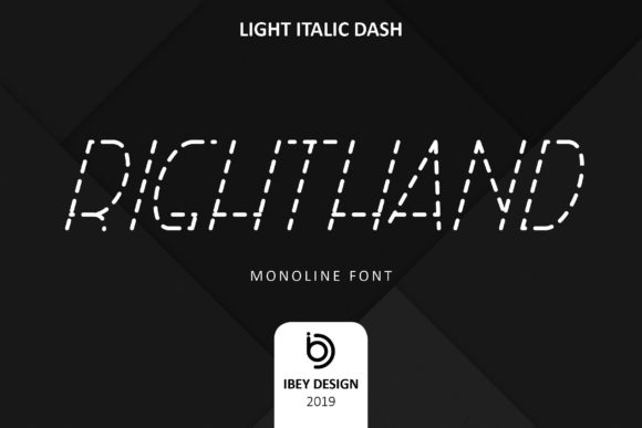 Right Hand Light Italic Dash: A Modern Font for Editorial Mood
